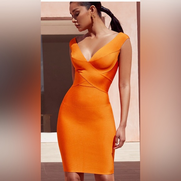 House of CB Dresses & Skirts - Orange house of CB bandage dress